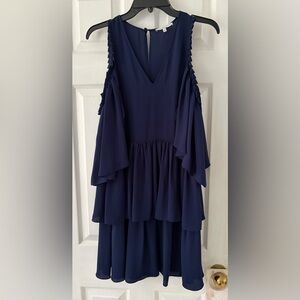 Rebecca Minkoff Deep Blue Cold Shoulder Dress